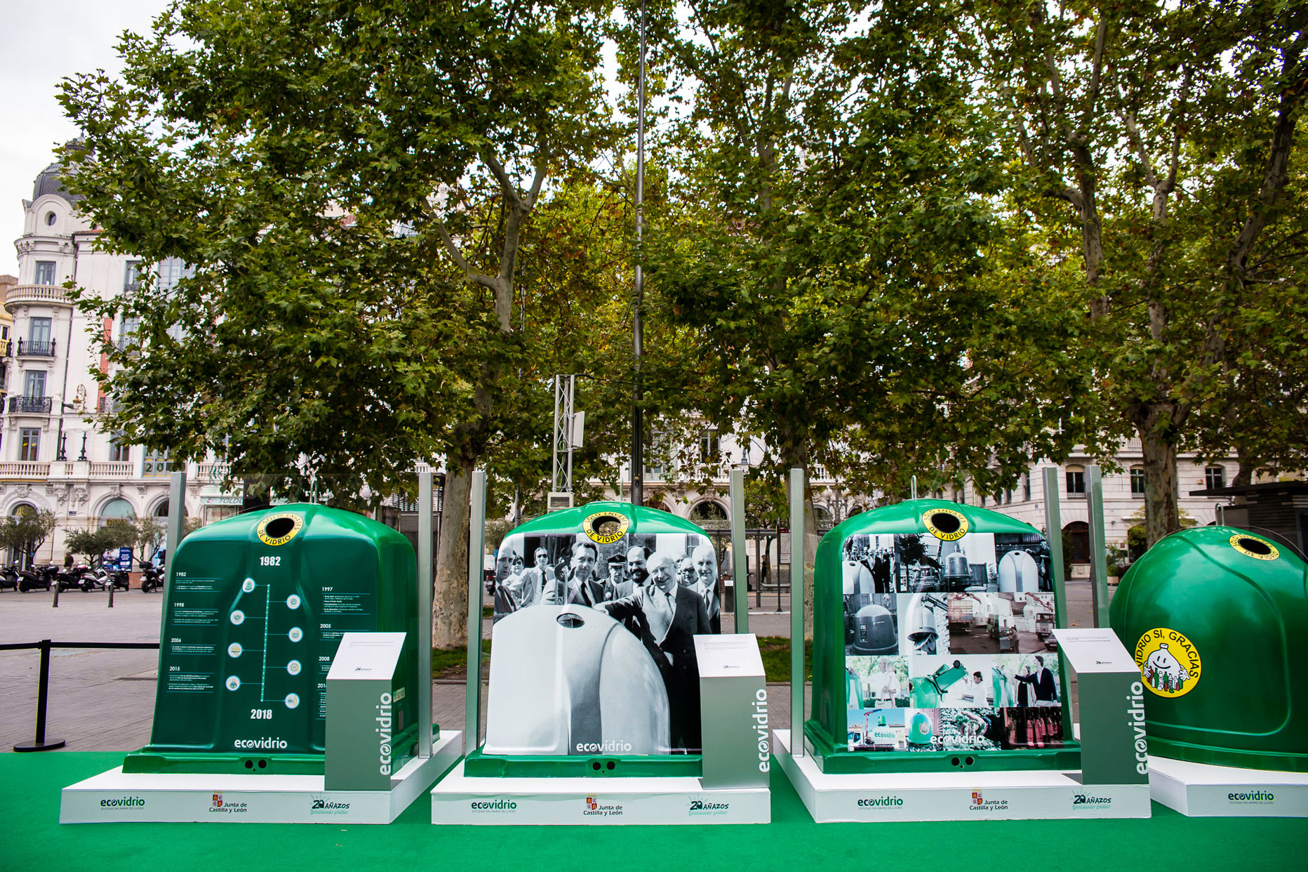 exposición itinerante “20 añazos reciclando envases de vidrio"