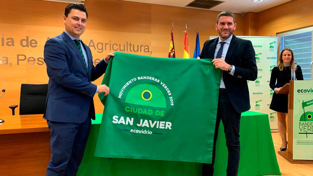 San Javier se alza con la Bandera Verde de Ecovidrio por sus resultados