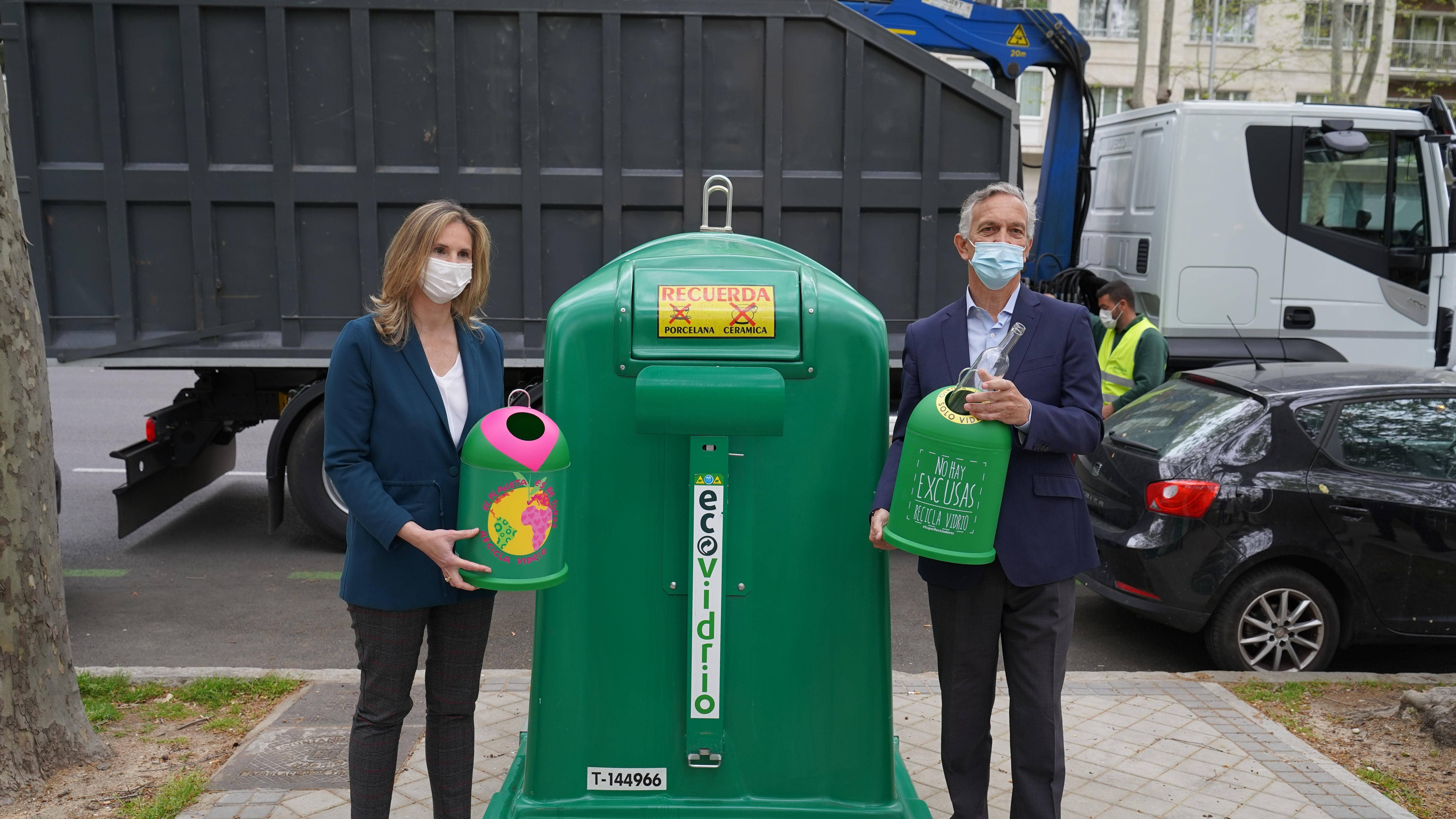 reciclado de residuos de envases de vidrio en la Comunidad de Madrid