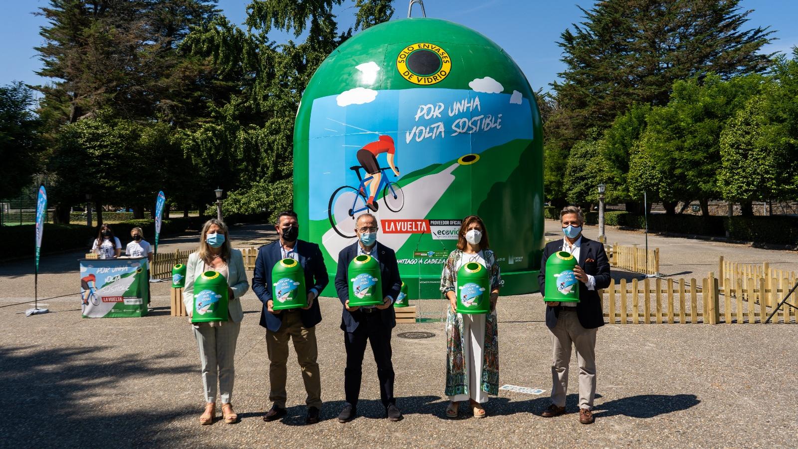 Contenedor Gigante Ecovidrio en Santiago de Compostela