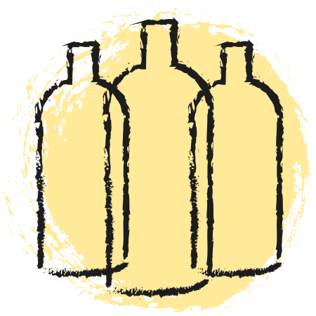 icono botellas